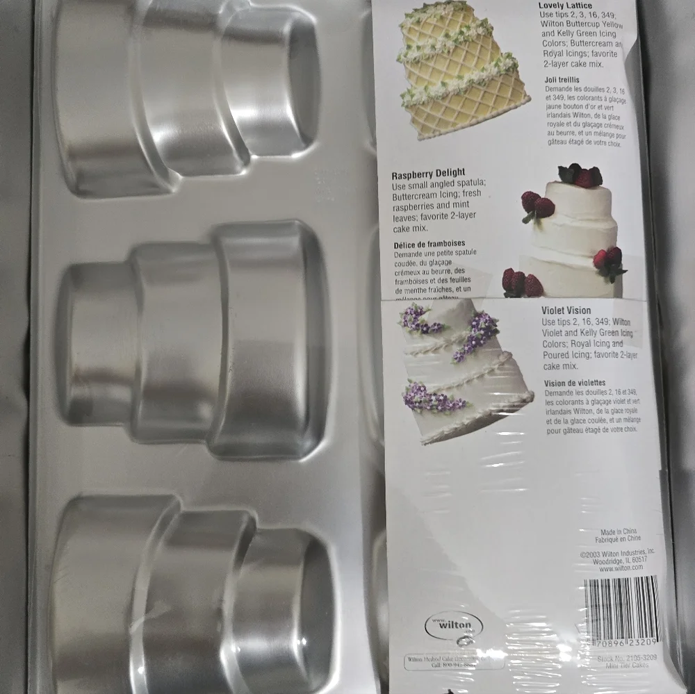 Wilton Mini Tier Cake Pan Set *NWT* - Picture 3 of 3